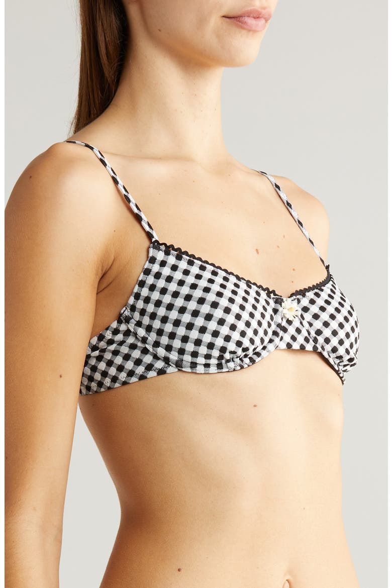 The Daphne Bikini Top, Alternate, color, BLACKOUT X MARSHMALLOW