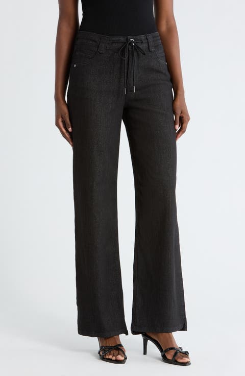 Ab Leis High Waist Drawstring Waist Pants