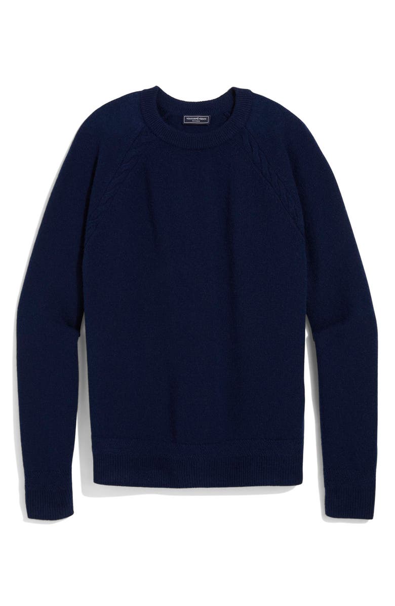 vineyard vines Cashmere Crewneck Sweater, Main, color, Nautical Navy