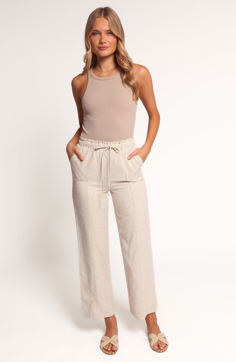 Petal & Pup Verona Drawstring Pants, Alternate, color, Beige