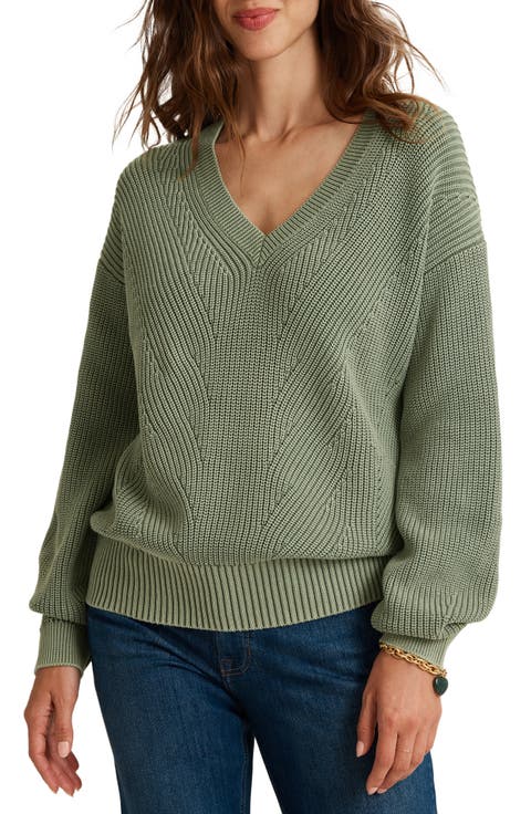 Salt & Sea V-Neck Cotton Sweater