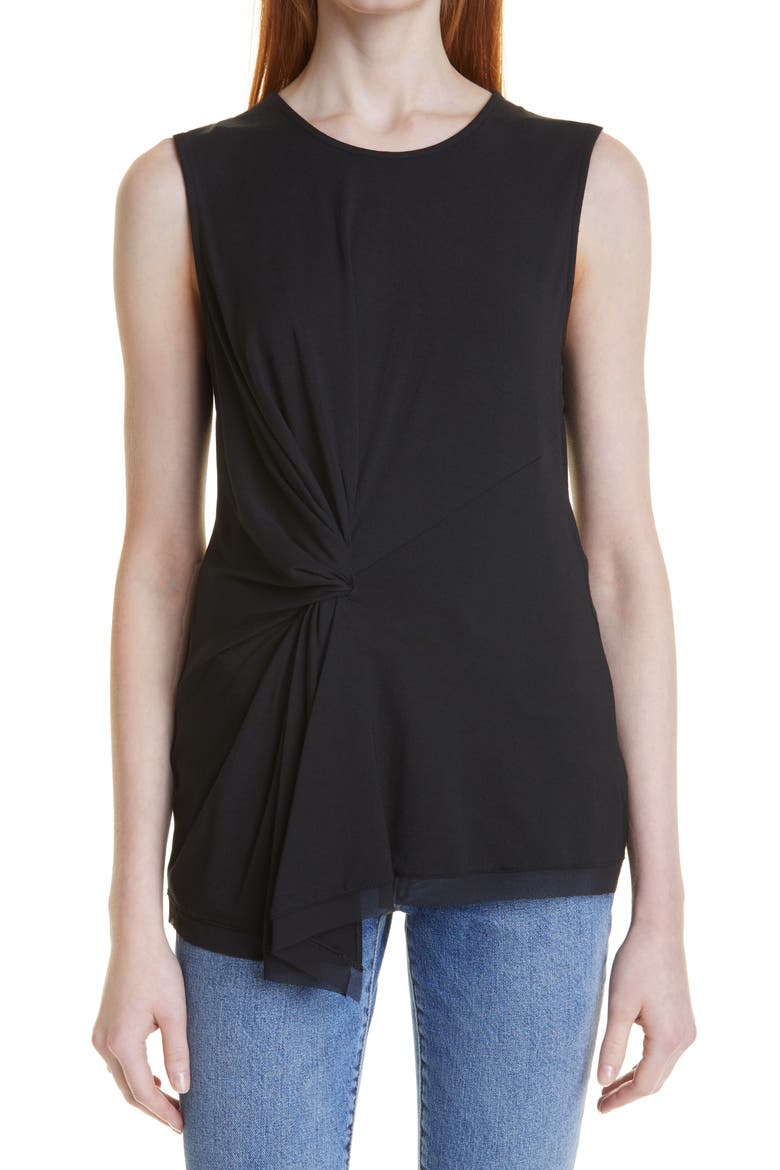 Stevie Twist Front Top, Main, color, BLACK