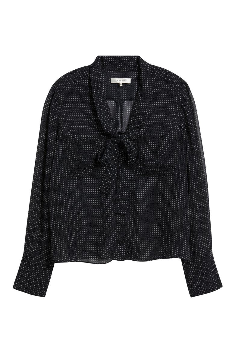 The Polka Dot Modern Tie Shirt, Alternate, color, NAVY MULTI
