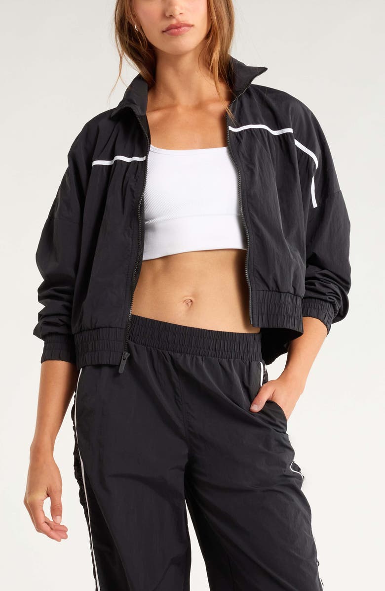 Zella Travel Lite Track Jacket, Main, color, Black