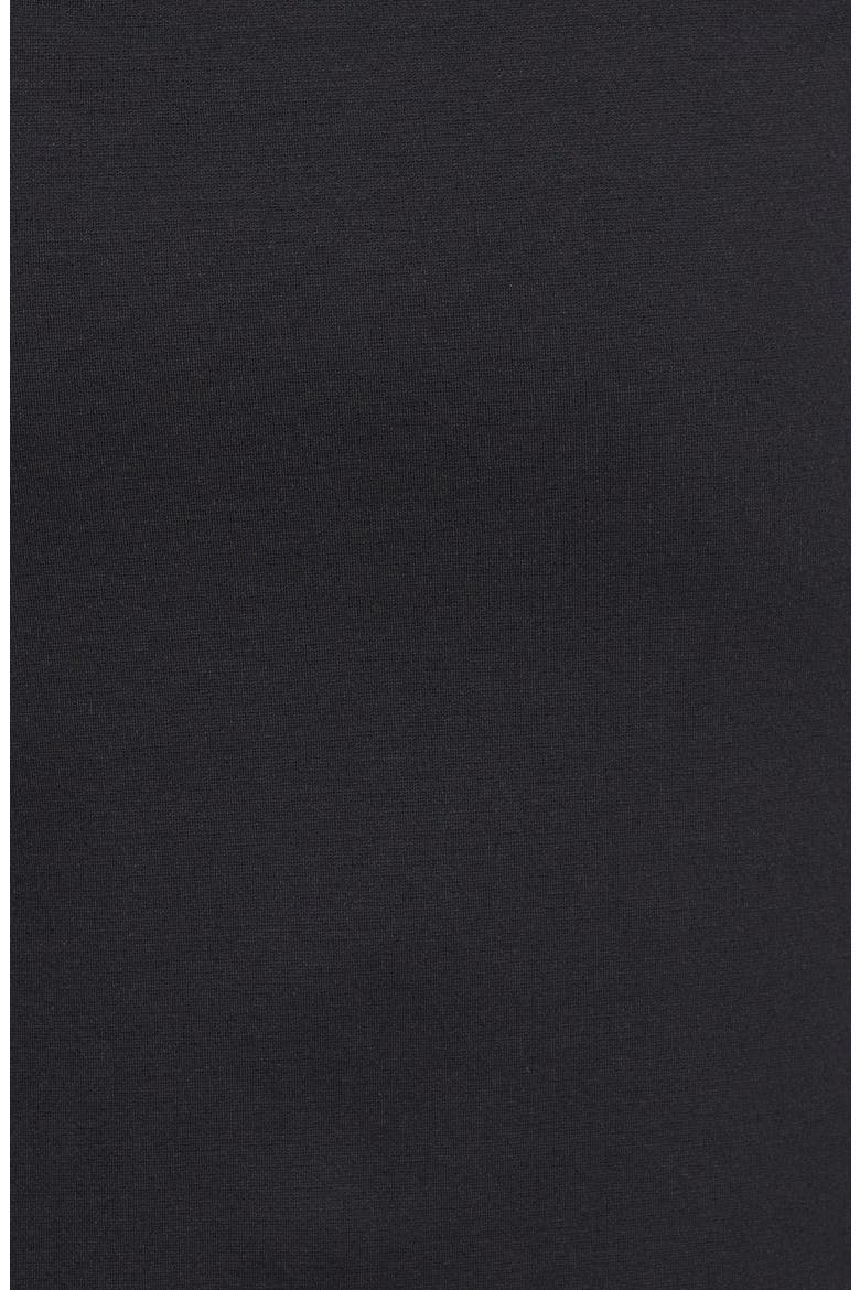 'Jamthun' Structured Peplum Cotton Blend Sheath Dress, Alternate, color, BLACK