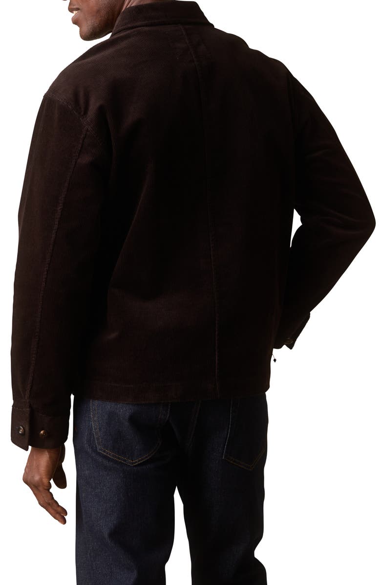 The Normal Brand Corduroy Chore Coat, Alternate, color, Dark Brown