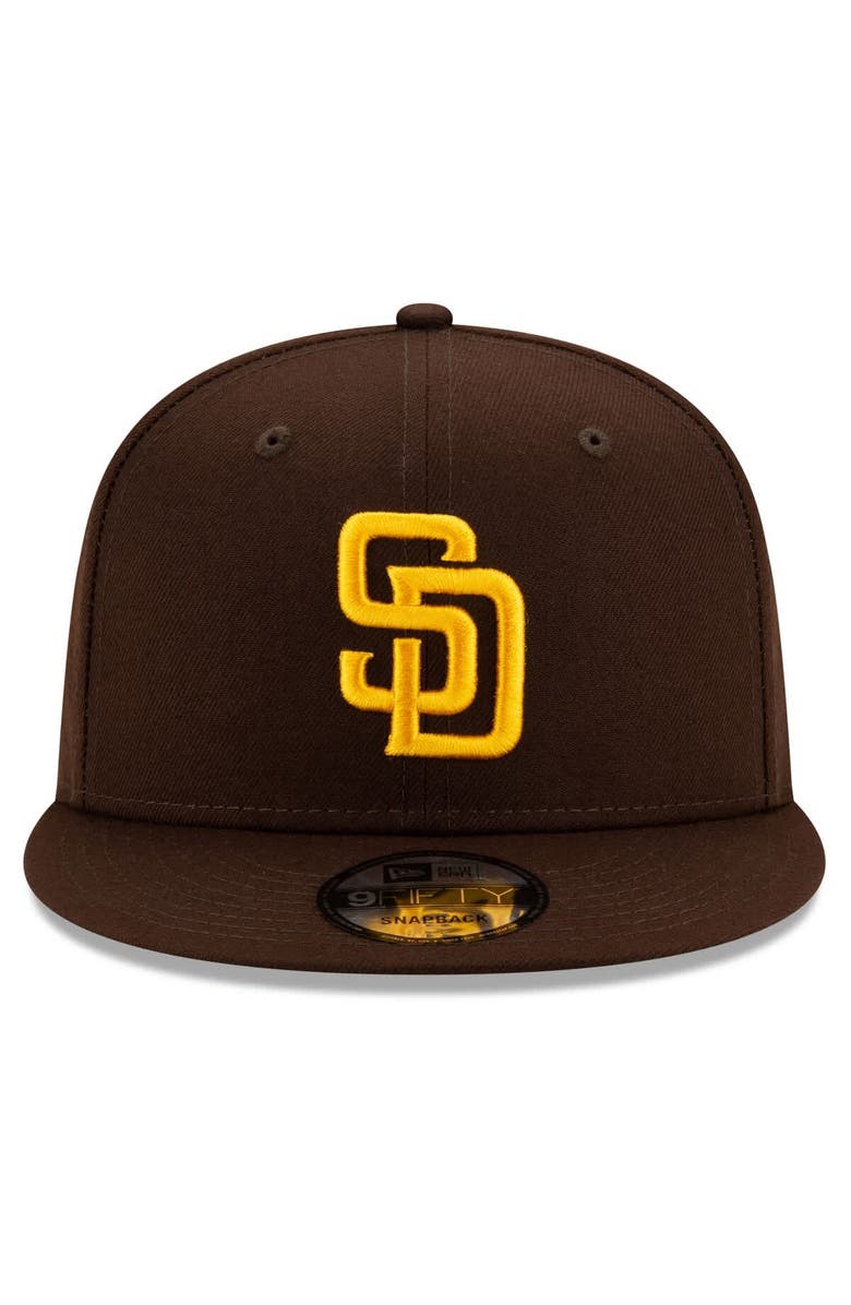 New Era Men's New Era Brown San Diego Padres 2025 MLB Postseason Side Patch 9FIFTY Snapback Hat, Alternate, color, 