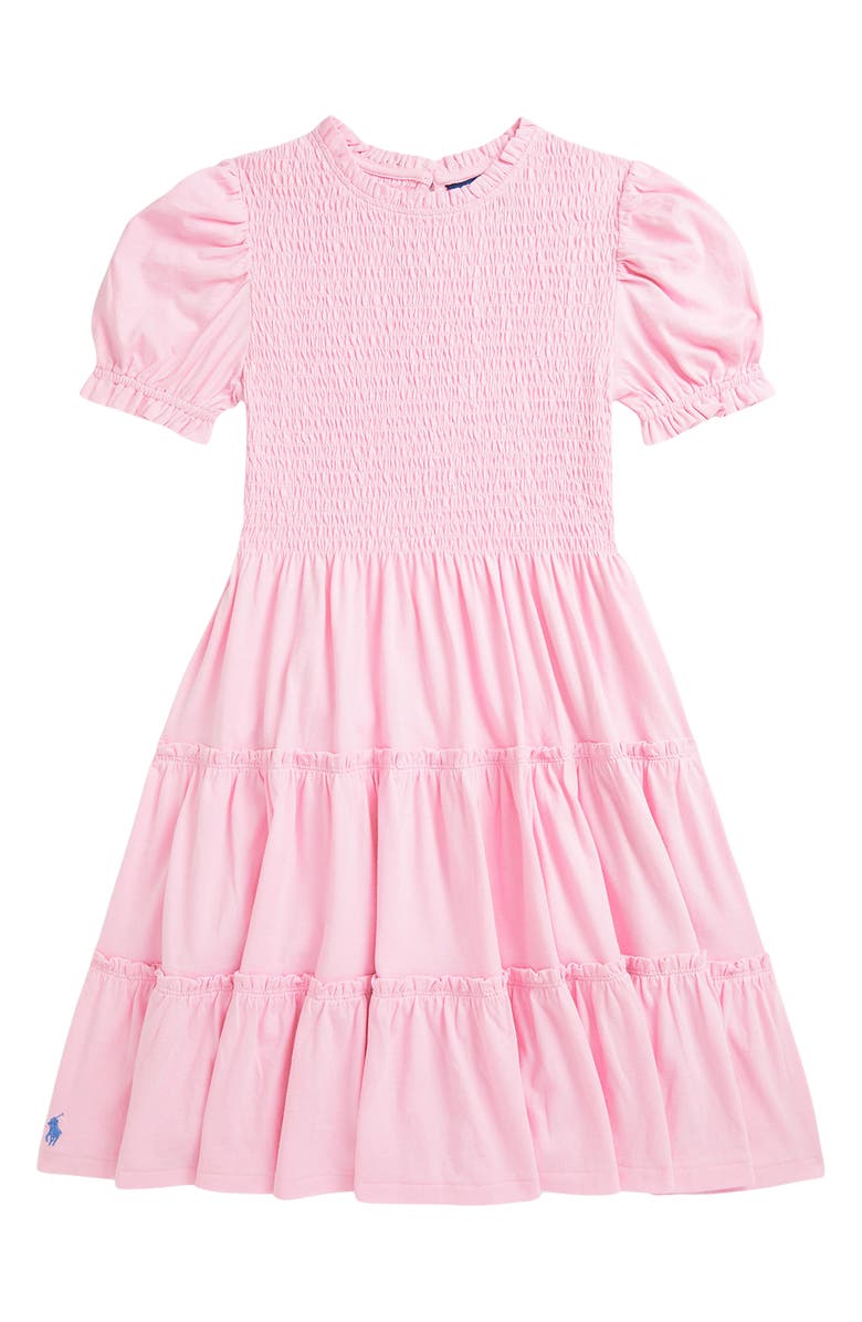 Polo Ralph Lauren Kids' Smocked Jersey Dress, Main, color,