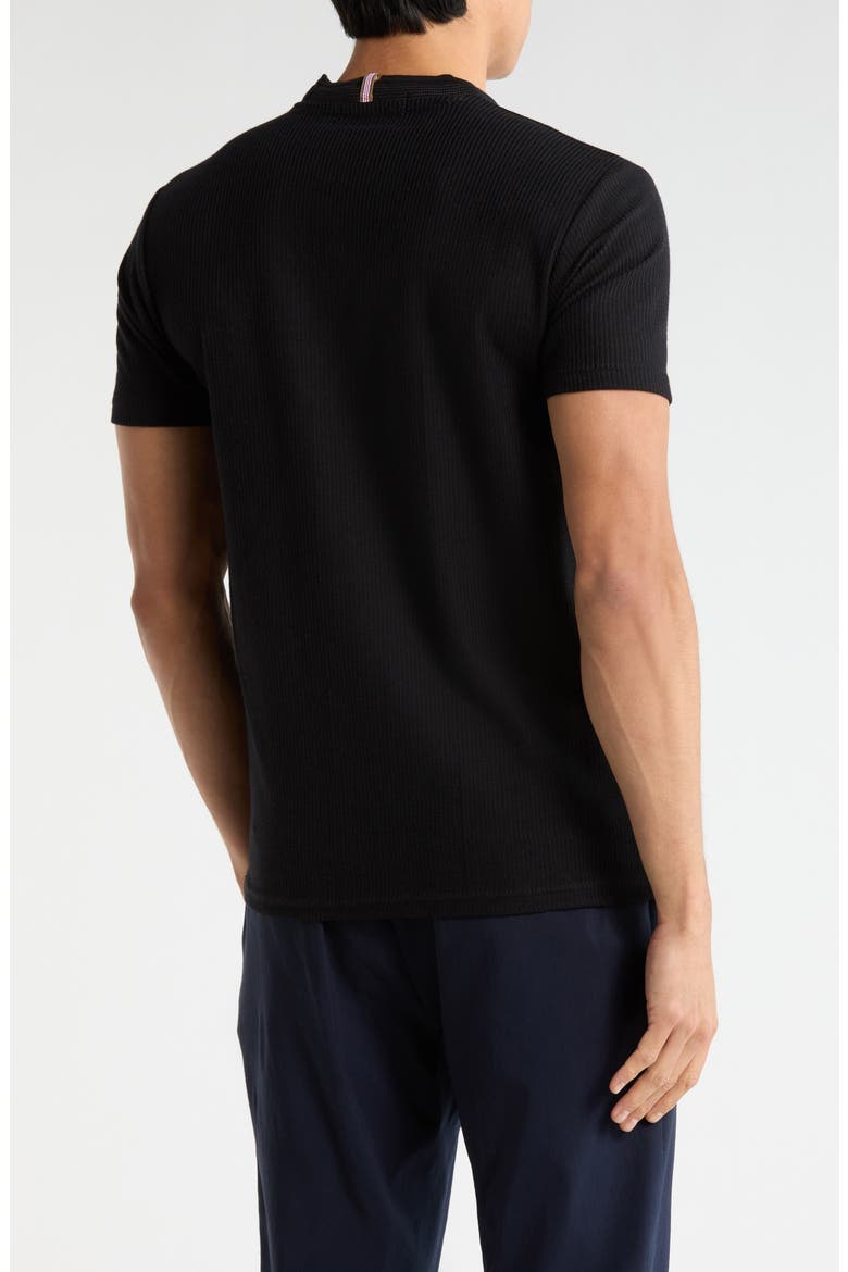Textured Crew T-Shirt, Alternate, color, BLACK