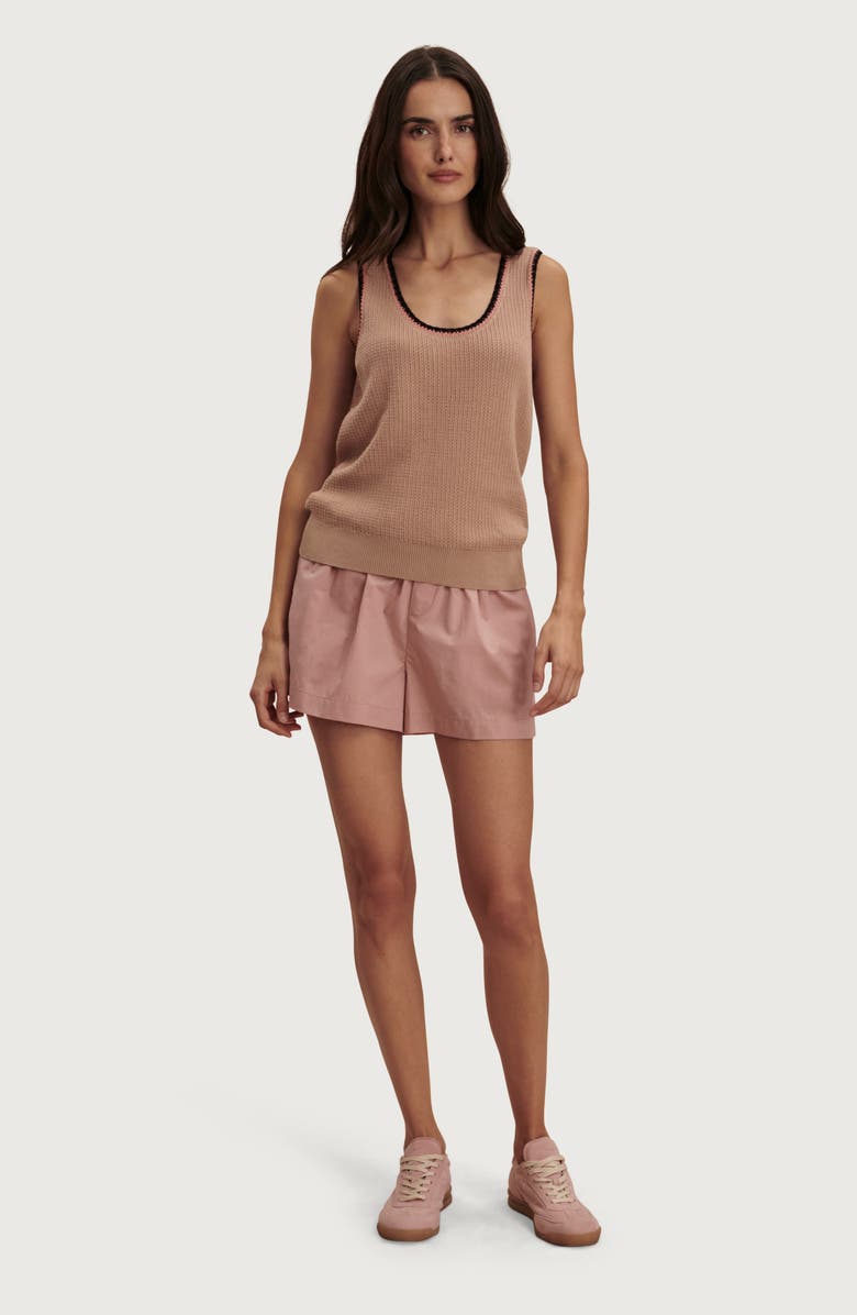 Varley Higson Cotton Knit Tank, Alternate, color, Light Taupe