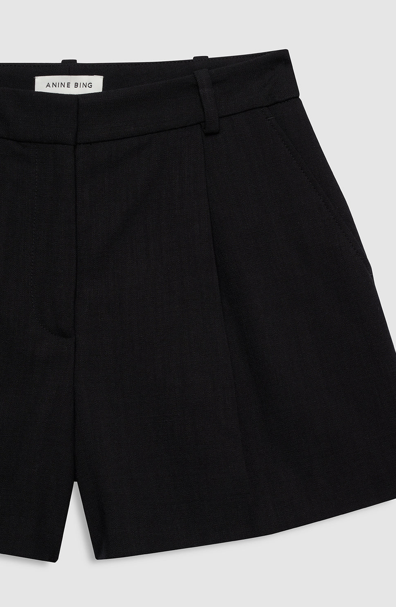 ANINE BING Trent Short, Alternate, color, Black