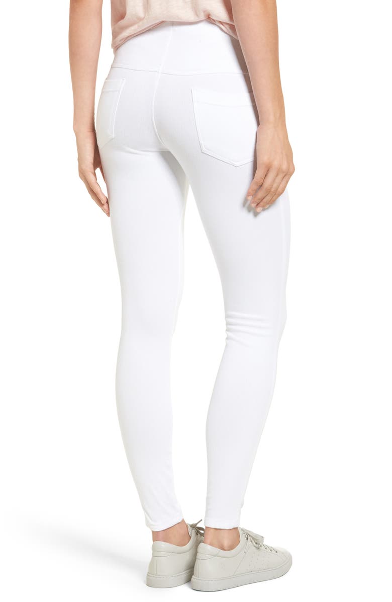 Lysse 'Lyssentials Toothpick Denim Leggings, Alternate, color, White