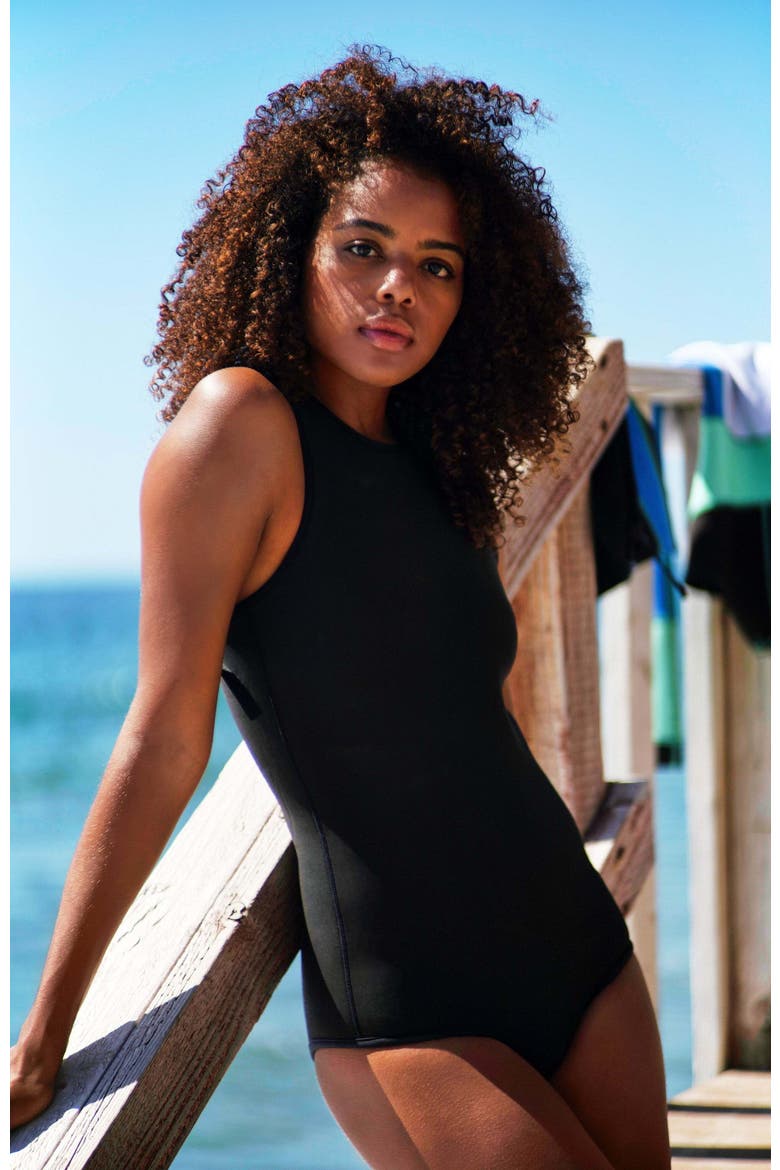 The Yulex One Piece, Alternate, color, Black