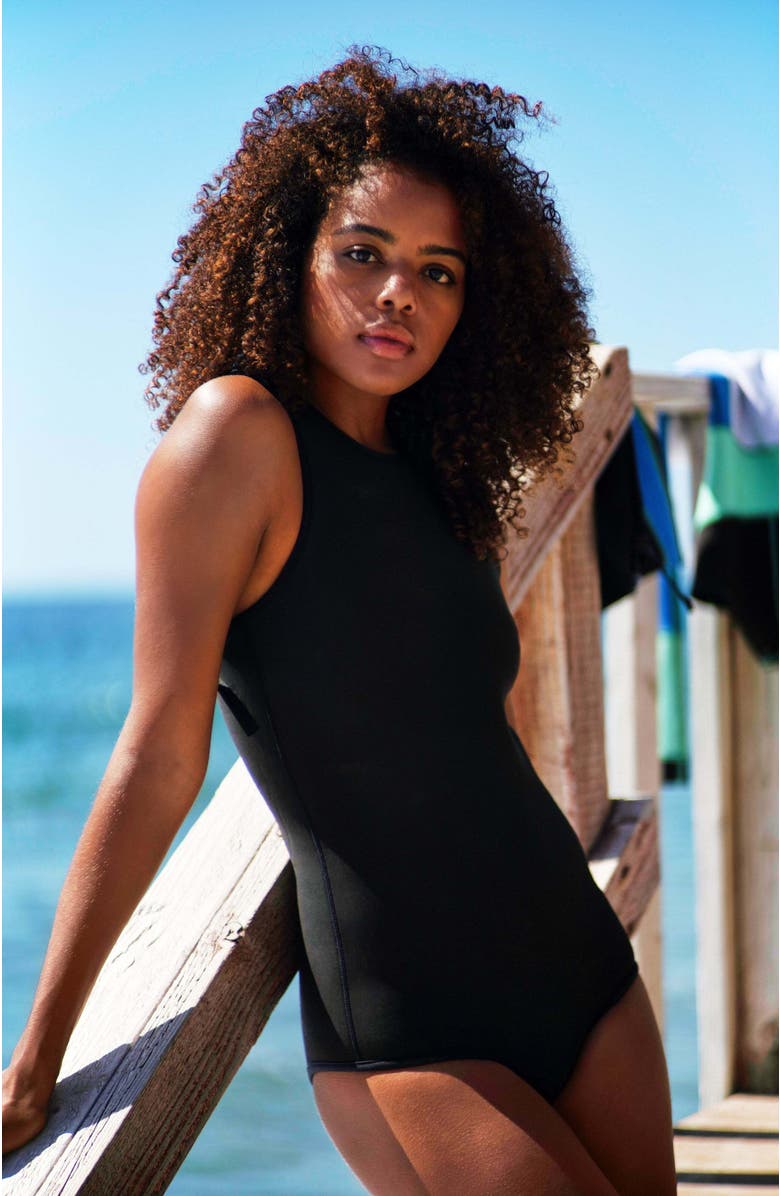 Ansea The Yulex One Piece, Alternate, color, Black