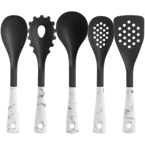 5 Piece Nylon Kitchen Tool Set  Marble