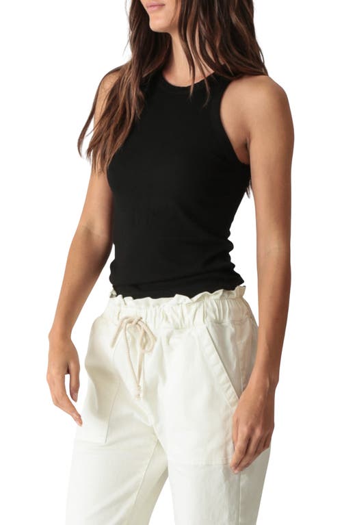 Electric & Rose Sinclair Tank Top In Onyx In Black