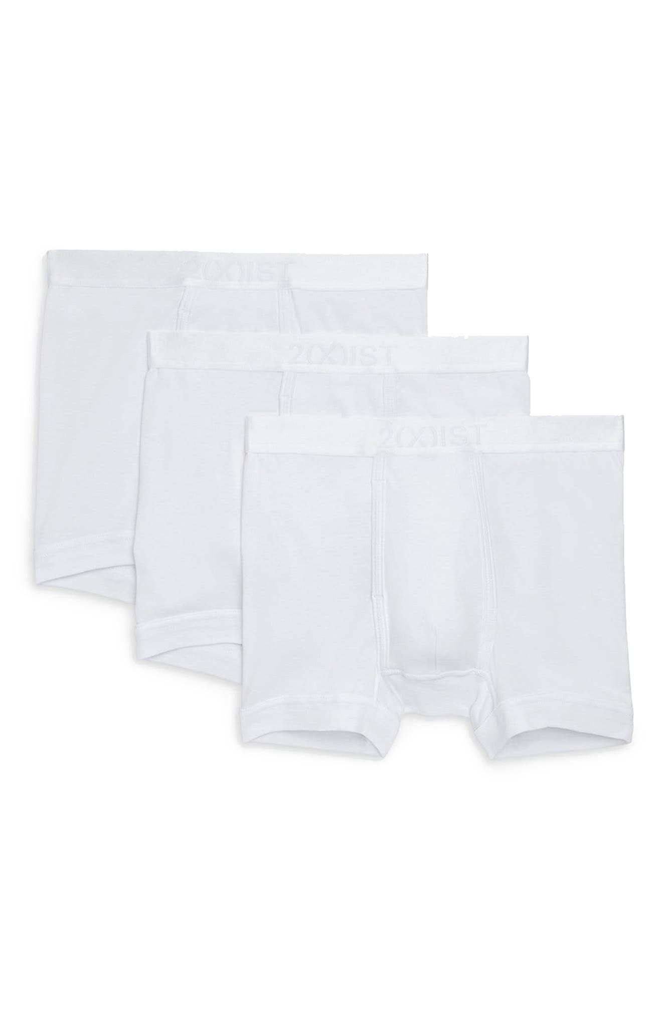 2(x)ist 3-Pack Pima Cotton Boxer Briefs