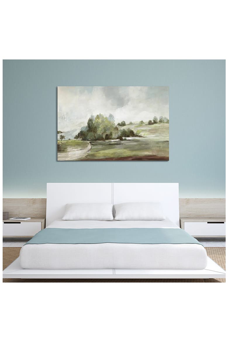 'Green Country Road' by Allison Pearce Canvas Artwork, Alternate, color, WHITE MULTI