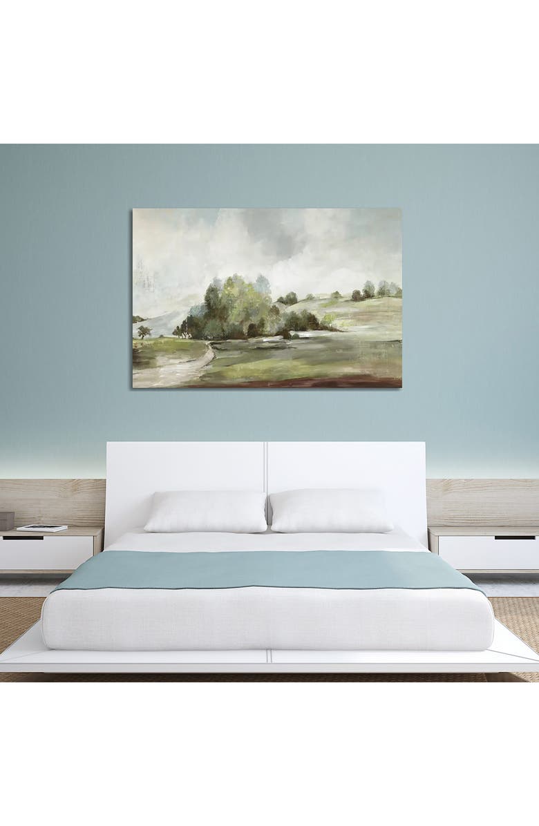 iCanvas 'Green Country Road' by Allison Pearce Canvas Artwork, Alternate, color, White Multi