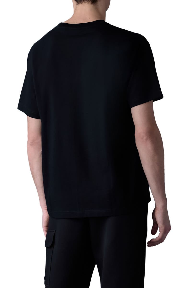 Mackage TEE-R Silicone Logo Organic Cotton T-Shirt, Alternate, color, Black