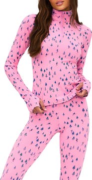 Beach Riot Kamara Print Half Zip Pullover