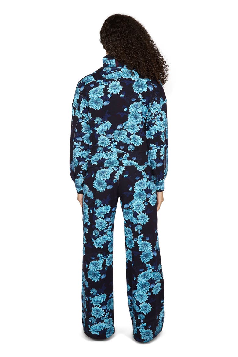 June Brushed Knit Crop Jacket, Alternate, color, Serious Floral Navy