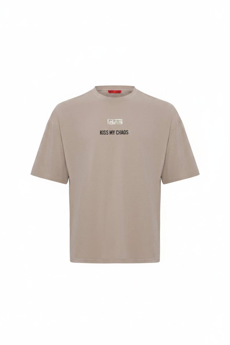 Pure Cotton Regular Fit Tshirt, Main, color, beige