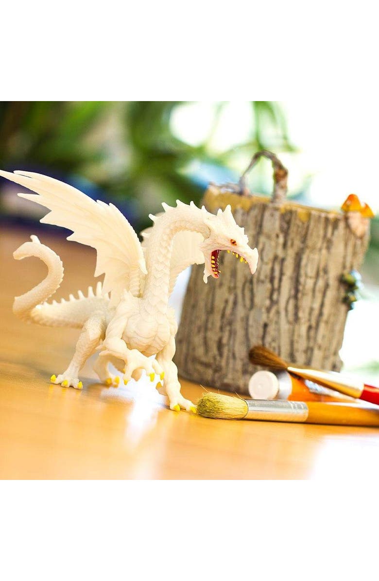 Safari Ltd. Glow-In-The-Dark Snow Dragon Toy, Alternate, color, NO COLOR