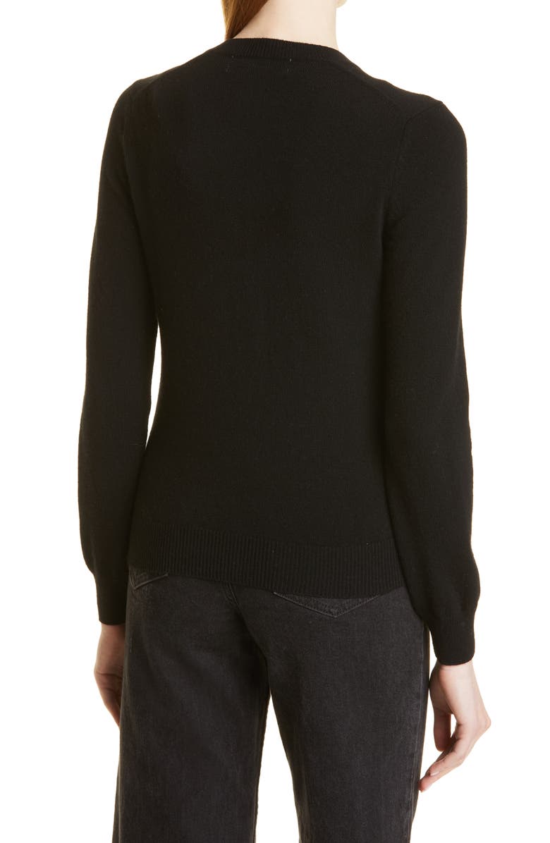 Comme des Garçons PLAY Heart Wool Cardigan, Alternate, color,