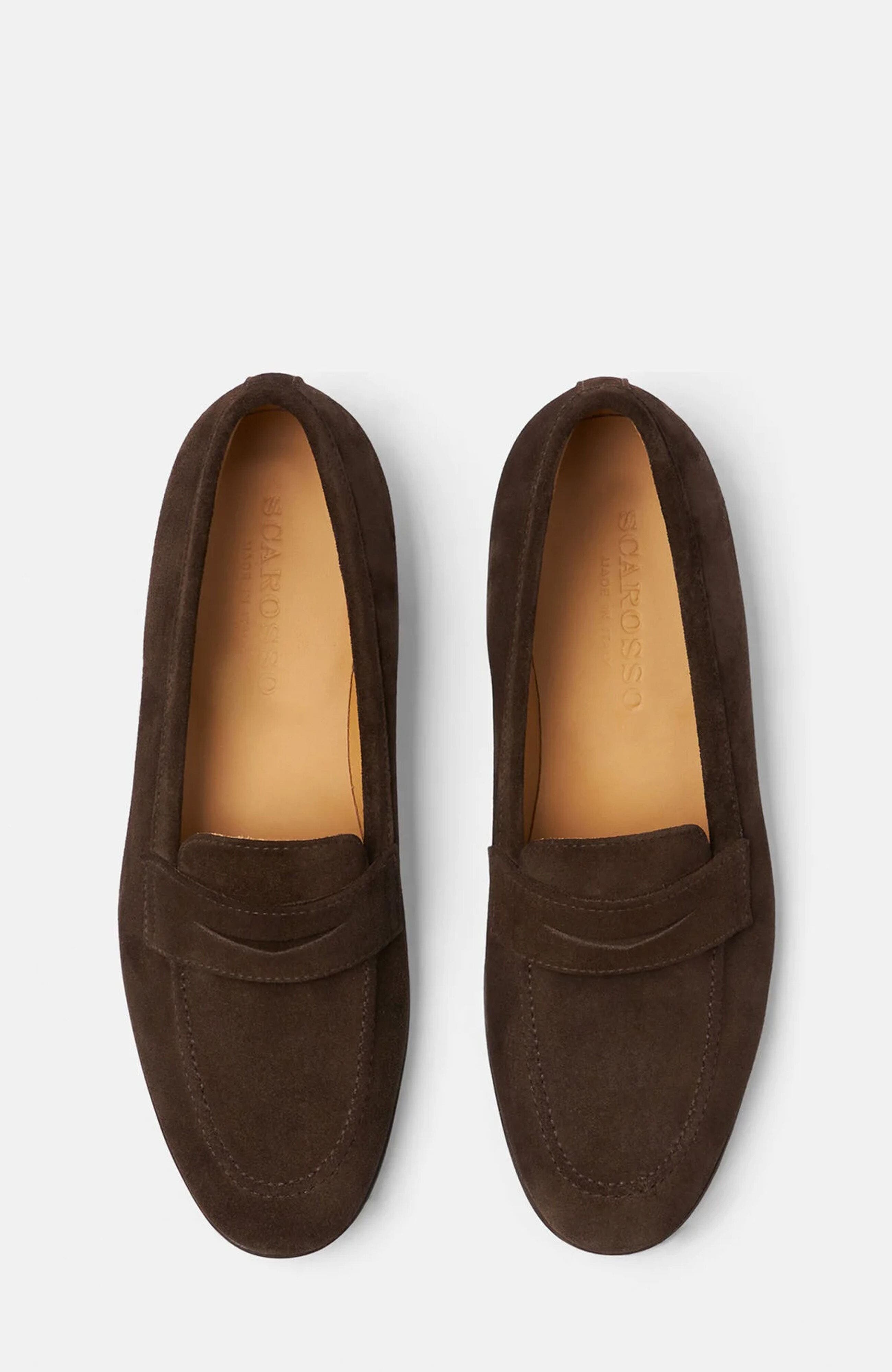 Monica Loafers, Alternate, color, Brown - suede