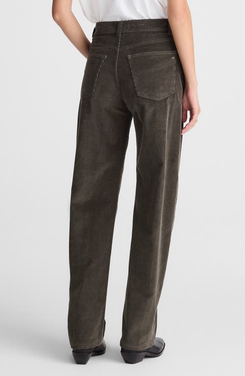 Madewell High Waist Balloon Corduroy Pants In Brown