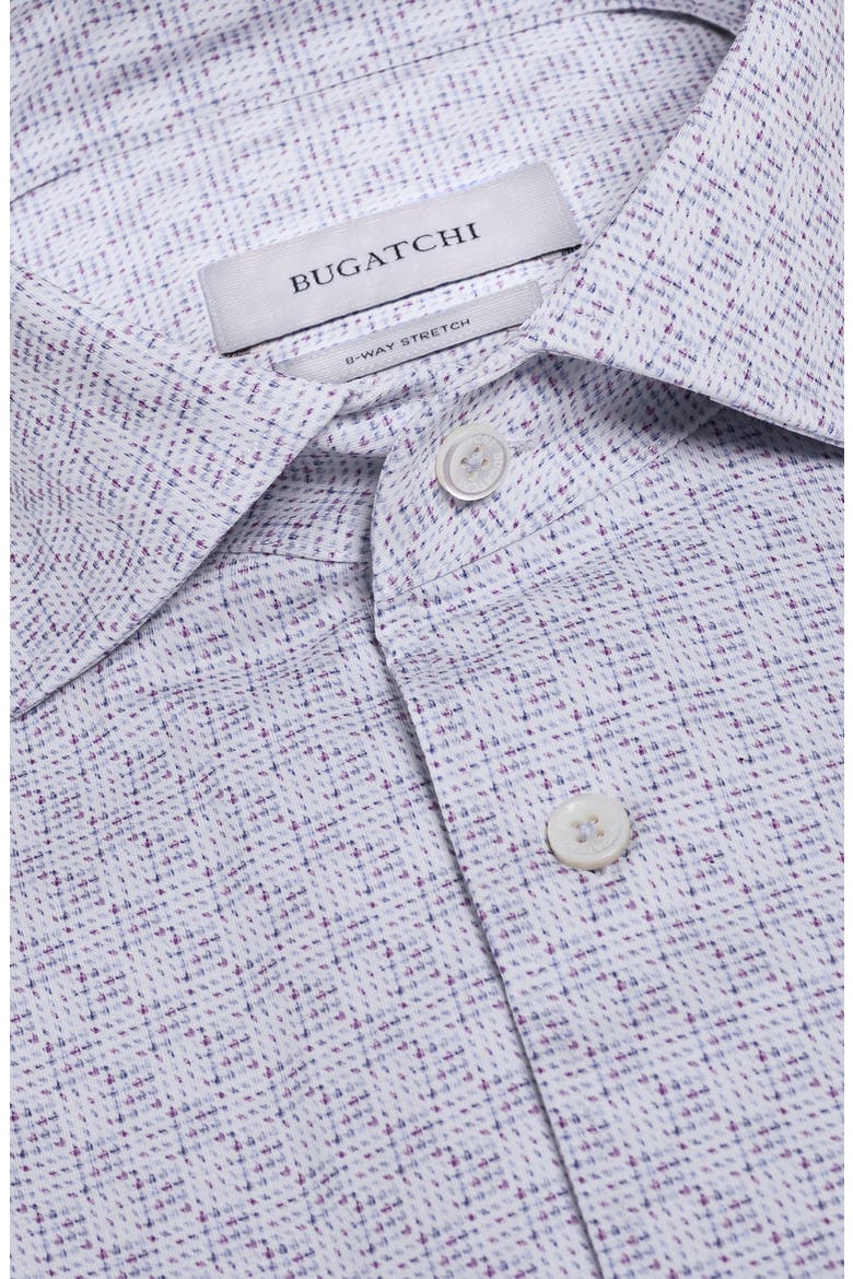 Devon OoohCotton® Geo Print Button-Up Shirt, Alternate, color, ORCHID