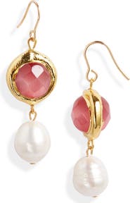 Karine Sultan Freshwater Pearl Drop Earrings