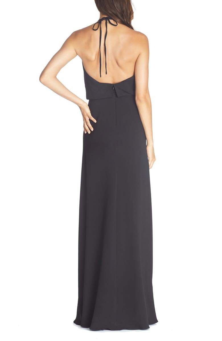 Dress the Population Cheyenne Cowl Neck Evening Gown, Alternate, color, 