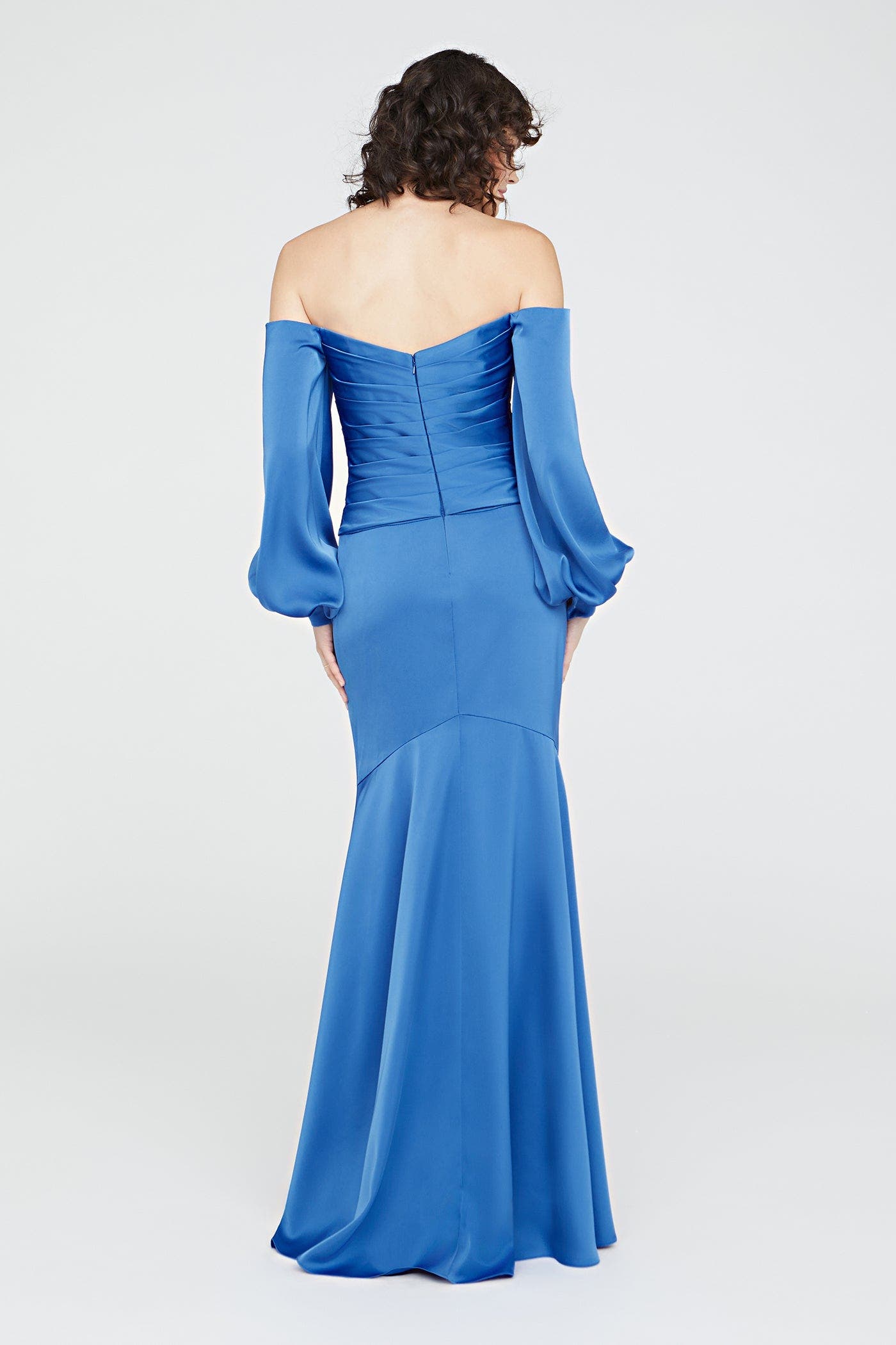 Milenia Draped Sleeve Gown - image 2