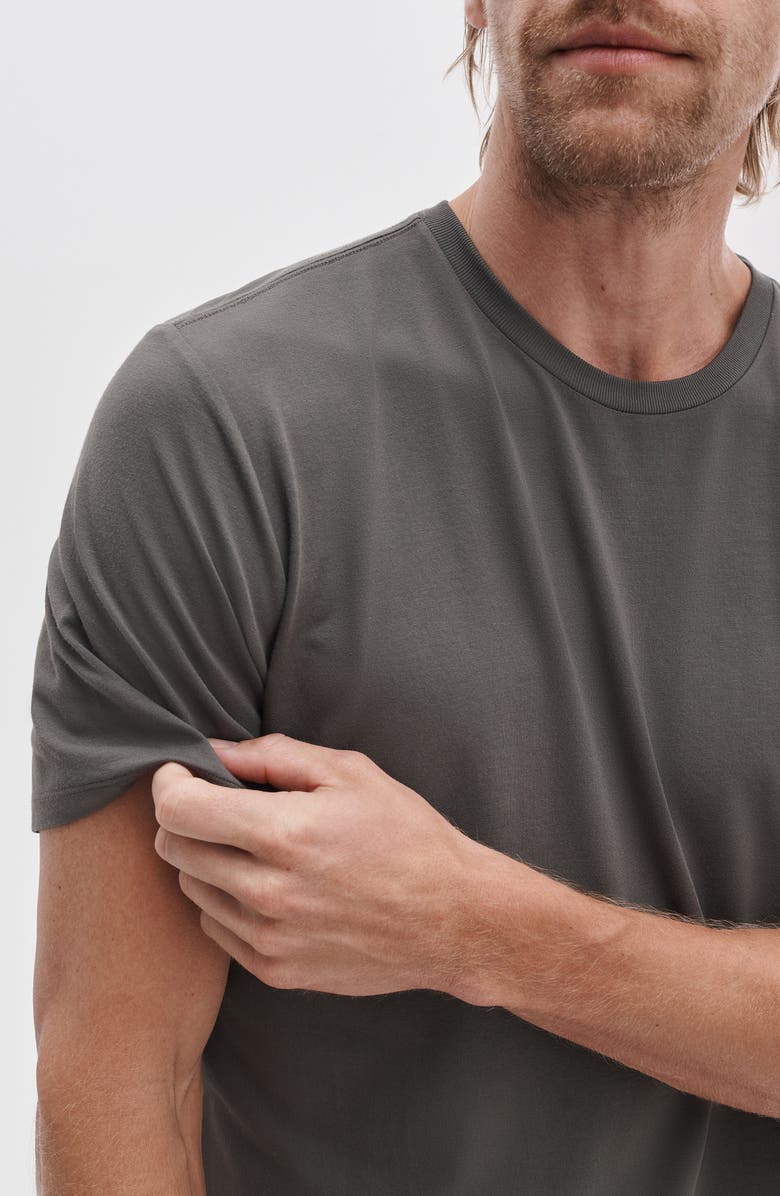 rag & bone Classic Tech Jersey T-Shirt, Alternate, color, Charcoal Green