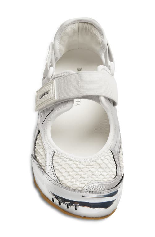 Bottega Veneta Orbit Flash Mary Jane Sneaker In White