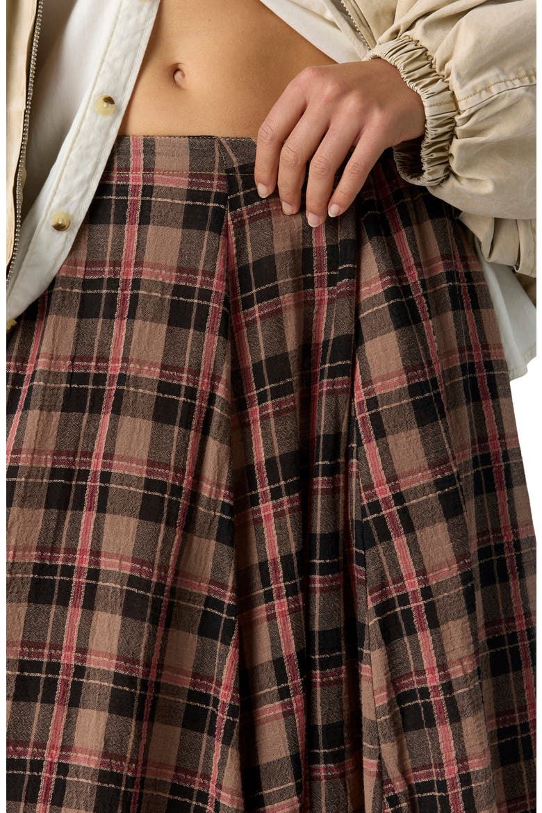 Ives Plaid Maxi Skirt, Alternate, color, CHOCOLATE COMBO