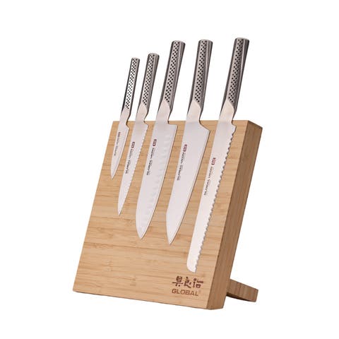 Bitoku Ukon Essentials 6 Piece Knife Set with Magnetic Block