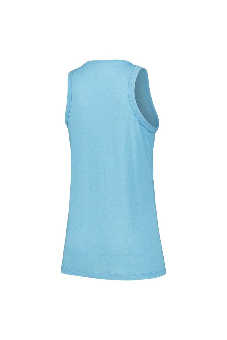 Women's Soft as a Grape Powder Blue Toronto Blue Jays Gauze High Neck Tank Top, Alternate, color, Powder Blue