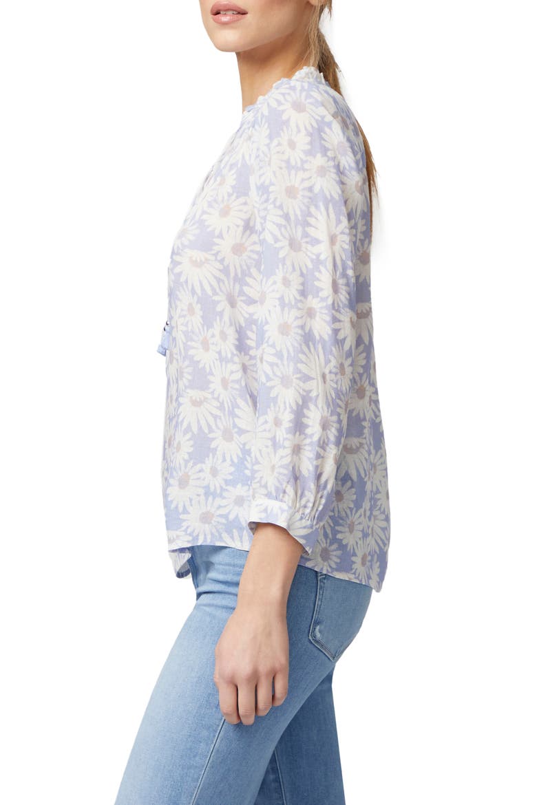 Sharene Lace-Up Top, Alternate, color, PERIWINKLE MULTI