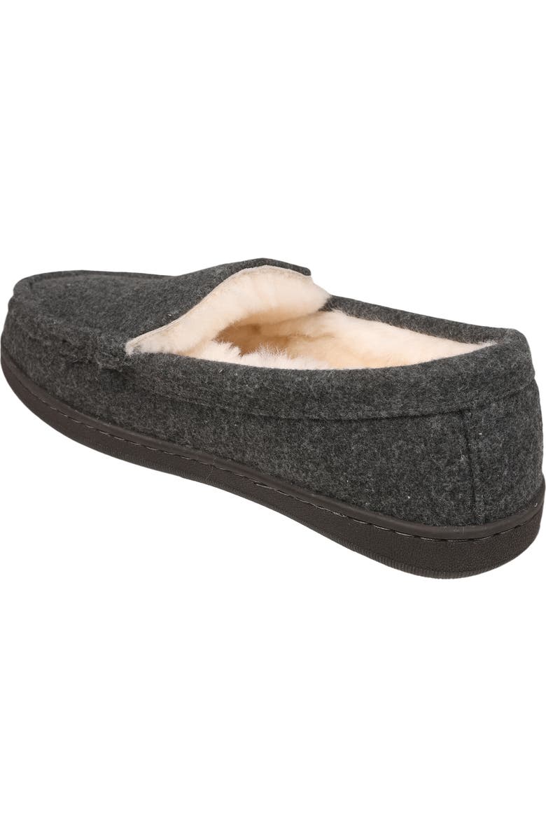 Mykos Harrison Faux Shearling Lined Moc Slipper, Alternate, color, Grey Wool