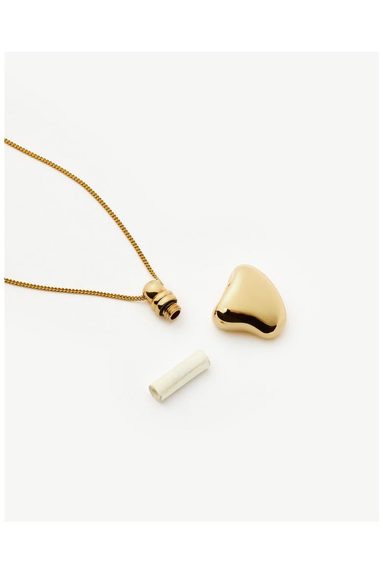 Message in a Bottle Heart Pendant Necklace, Alternate, color, GOLD