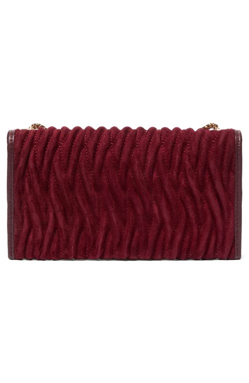 Dune London Strong Convertible Suede Crossbody Bag In Burgundy