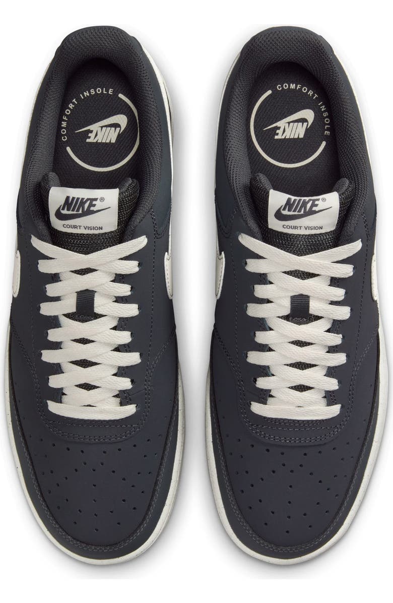 Nike Court Vision Low V2 Sneaker, Alternate, color, Anthracite/ Pale Ivory