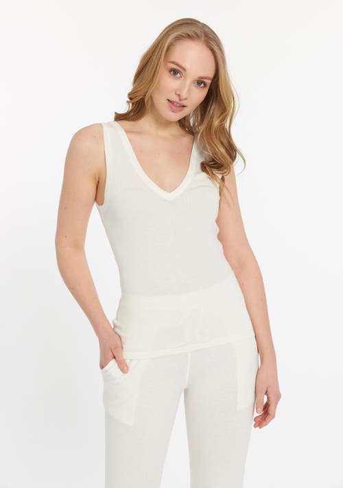 Leimere Sonoma Tank In Marshmallow In White
