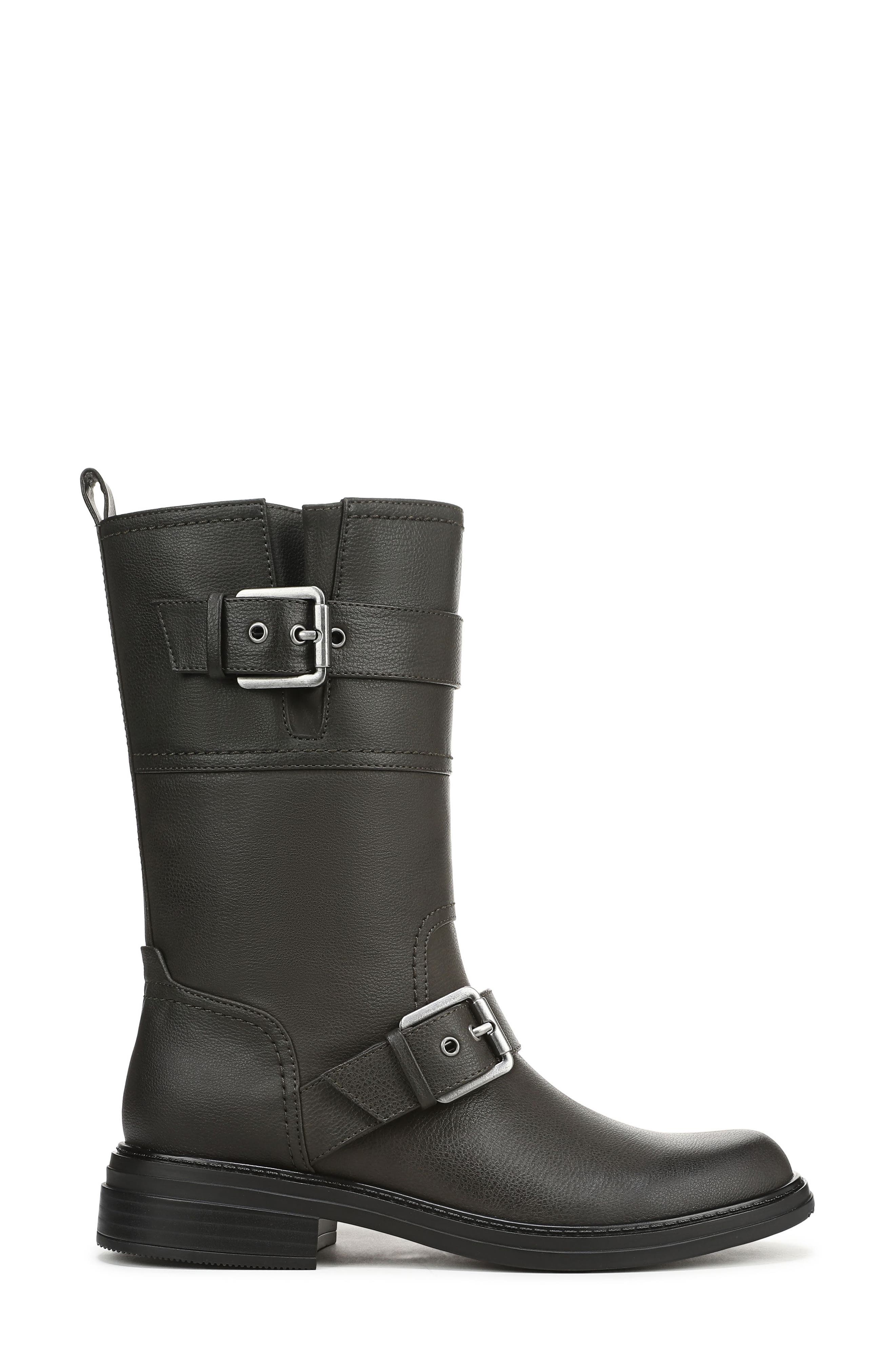 Latoya Faux Leather Boot, Alternate, color, STEELGREY