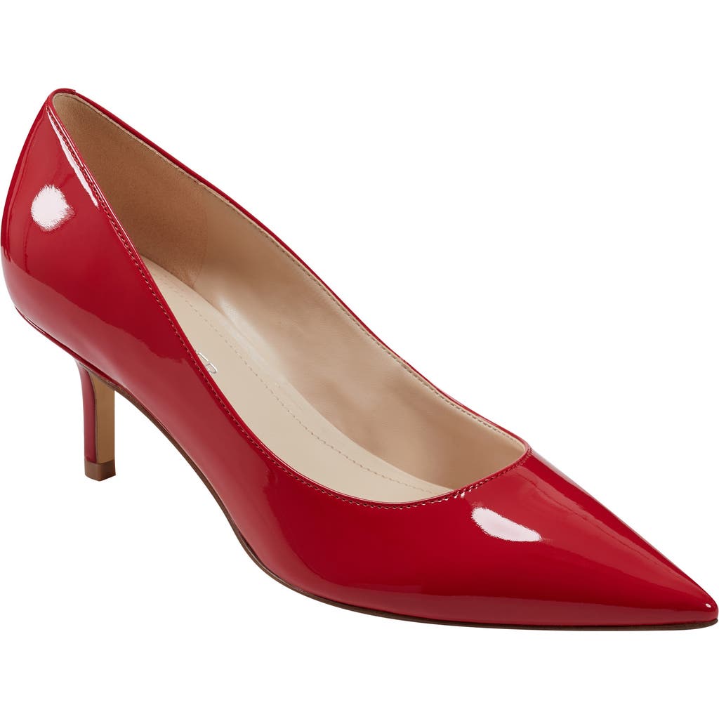 Marc Fisher Alola Pointed Toe Pump In Red