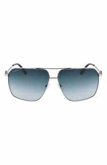 FERRAGAMO 62mm Oversize Gradient Navigator Sunglasses