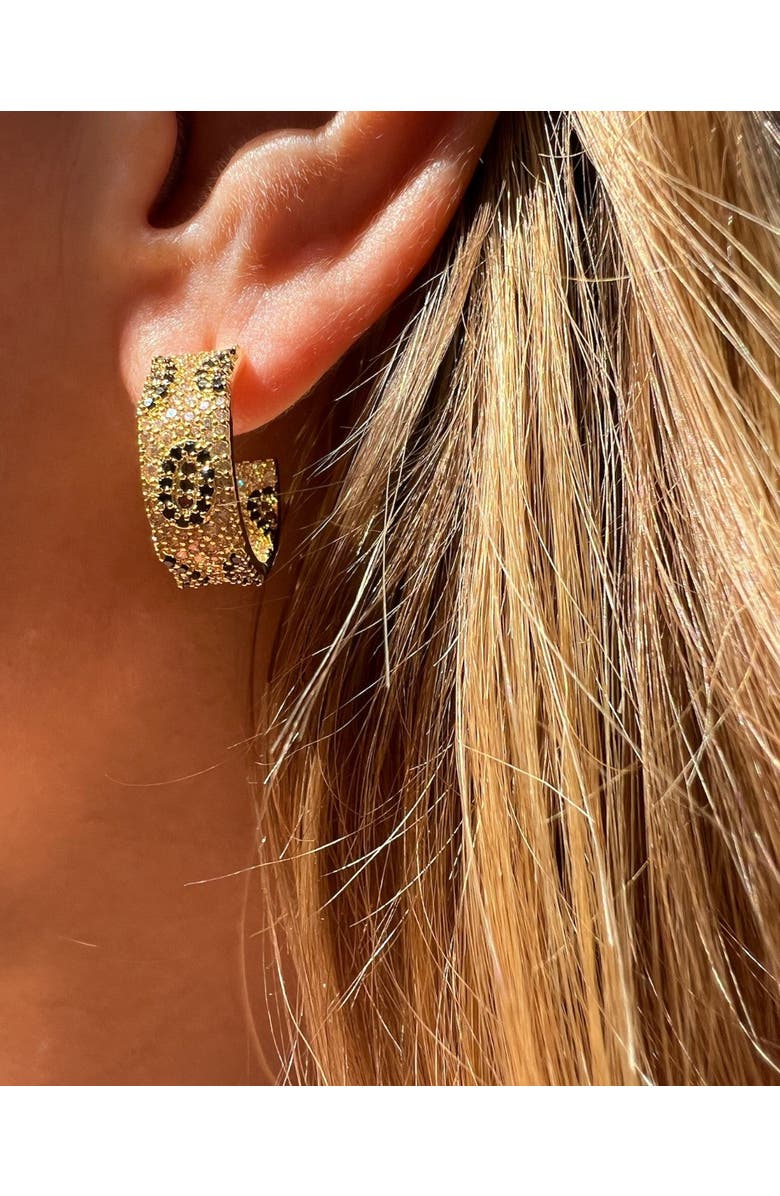 NATIVE GEM Maneater Leopard Hoops, Alternate, color, Leopard Maneater